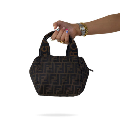 Fendi Zucca Pattern Vanity Mini Handbag