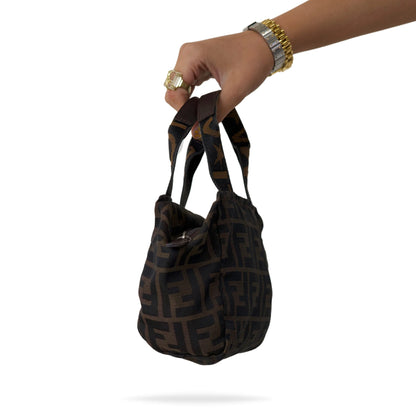 Fendi Zucca Pattern Vanity Mini Handbag