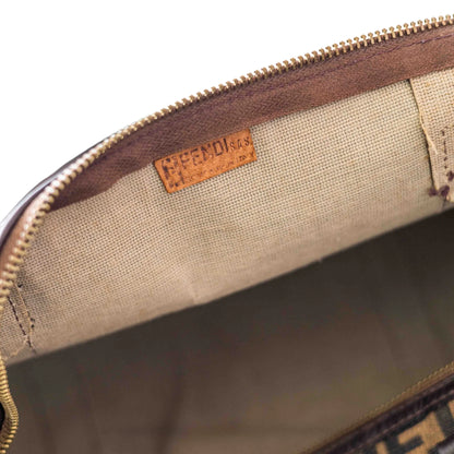 Fendi Vintage Zucca Monogram Canvas Duffle Bag