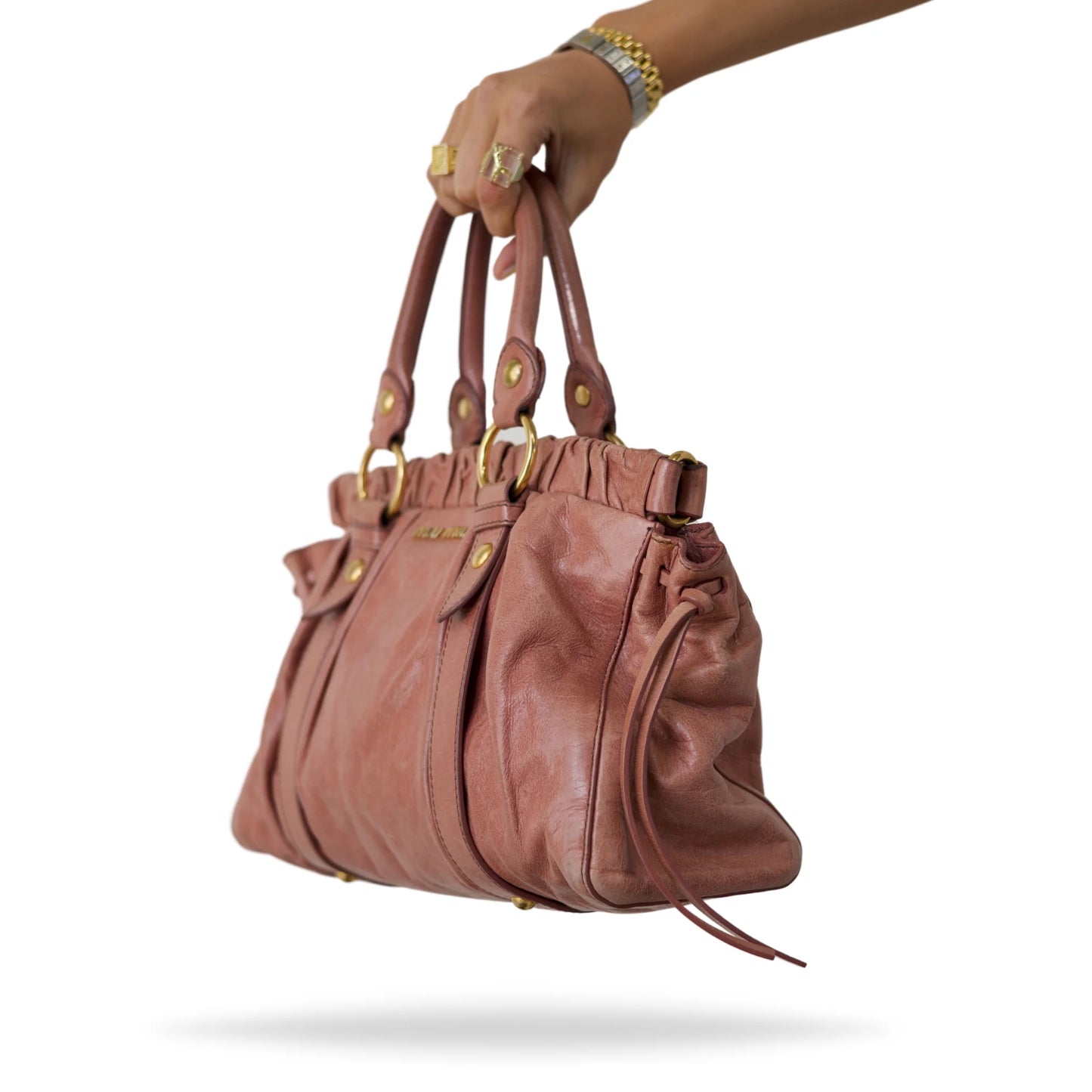 Miu Miu Pink Vitello Lux Bag