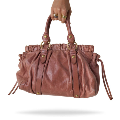 Miu Miu Pink Vitello Lux Bag
