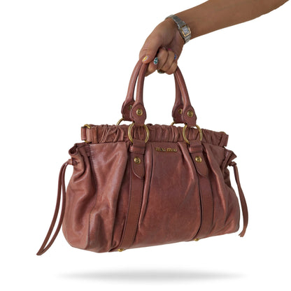 Miu Miu Pink Vitello Lux Bag
