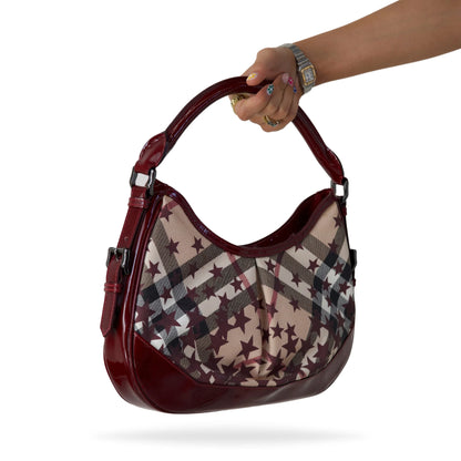 Burberry Star Hobo Red Bag