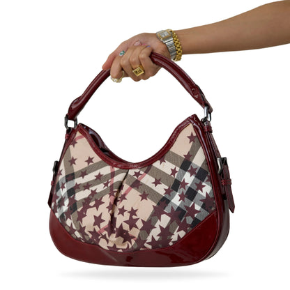 Burberry Star Hobo Red Bag