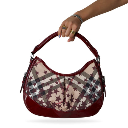 Burberry Star Hobo Red Bag