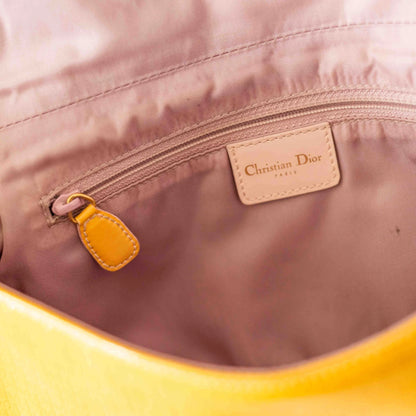Dior Orange Monogram Shoulder Bag