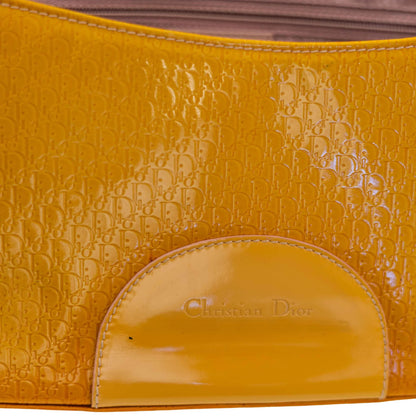 Dior Orange Monogram Shoulder Bag
