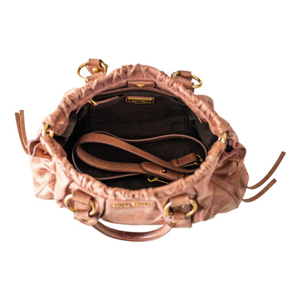 Miu Miu Pink Vitello Lux Bag