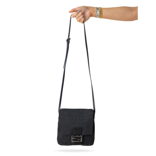 Fendi Zucca Pattern FF Crossbody Bag